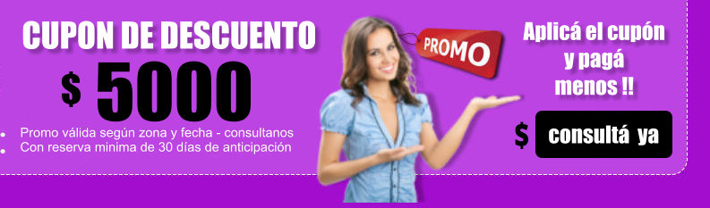 	Promocin valida para CABA Y GBA. 	Otros lugares consultanos !!! $ 7800 $ 1000 $ 6800  TU DESCUENTO VALOR REAL X  TODO ESTO TAN SOLO PAGAS