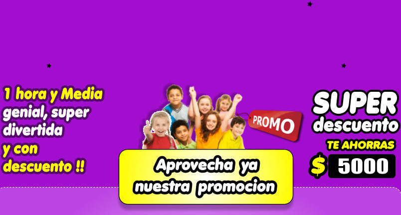 1 hora y Media genial, super  divertida  y con  descuento !!   SUPER descuento $ 1000 TE AHORRAS  Aprovecha  ya  nuestra  promocion