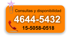 Consultas y disponibilidad 4644-5432 15-5058-0518